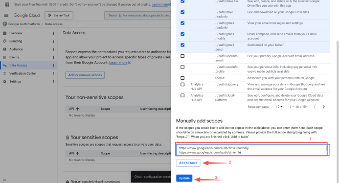 Figure 12 - Search and select scopes
